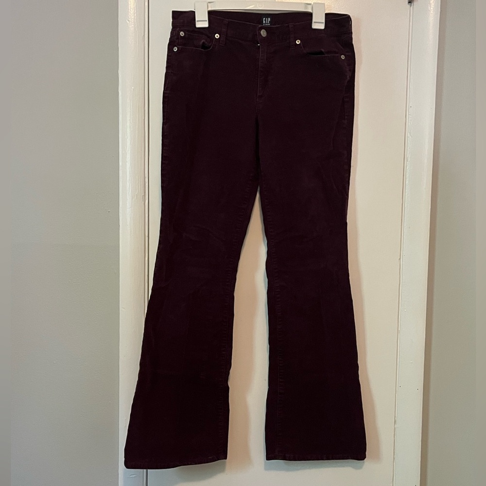 GAP Deep Purple Corduroy Bootcut Pants